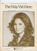 The Way We Were Sheet Music Barbra Streisand Marvin Hamlisch Alan Bergman 1973 - £7.43 GBP