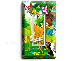Bambi baby deer and friend bunny Thumper Skunk Flower single GFCI light ... - $356.46 MXN
