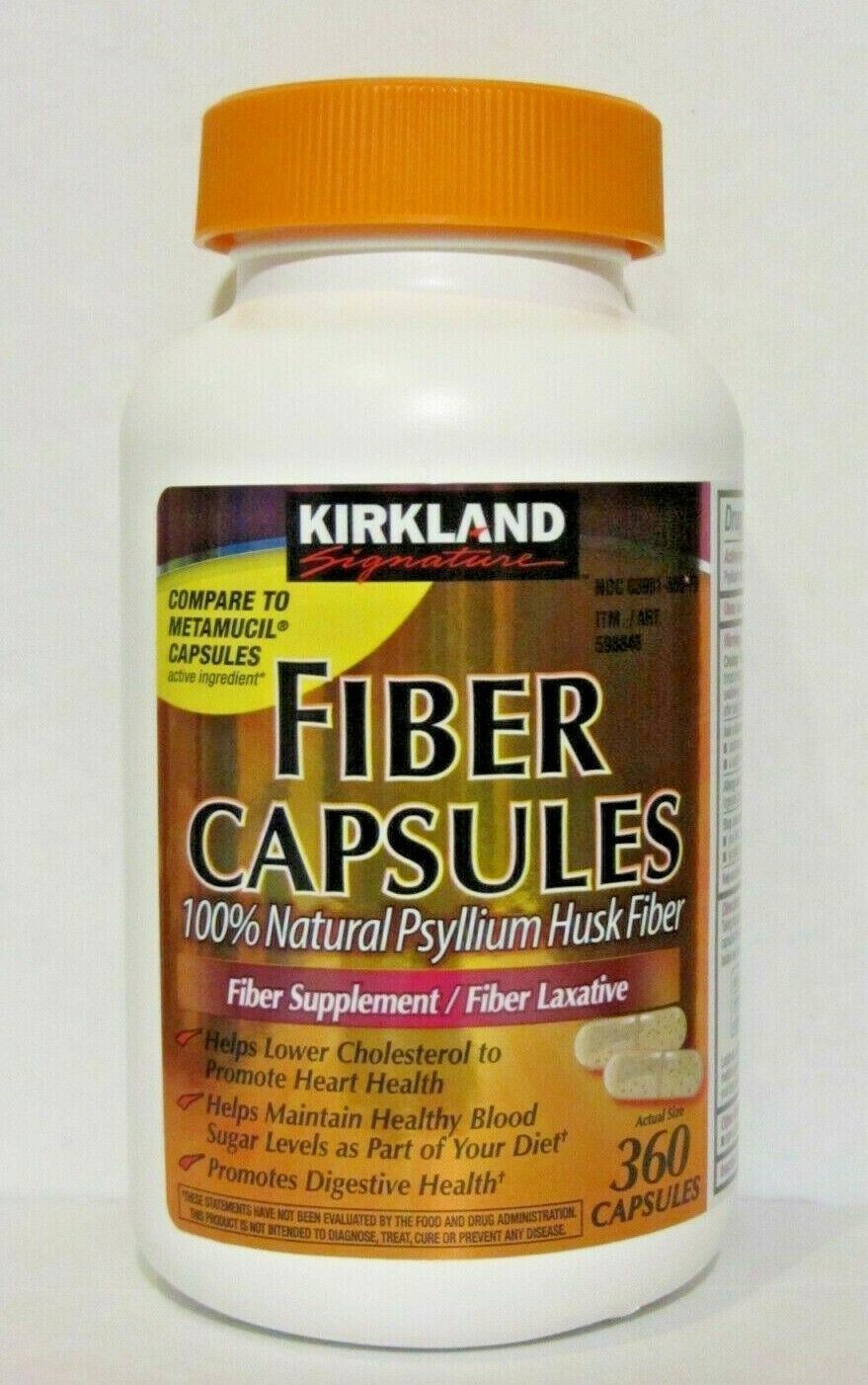 Kirkland Signature Psyllium Fiber 360 Capsules - $39.99