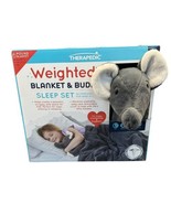 Therapedic Blanket &amp; Buddy 6Lb Weighted Blanket &amp; 2Lb Plush Toy Elephant... - €48,12 EUR