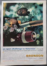 Vintage 1963 BRONSON Professional Series Fishing Reel &quot;Open Challenge&quot; P... - £6.75 GBP