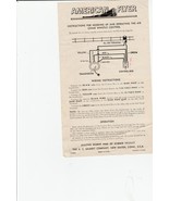 Original American Flyer Instructions  Air Chime Whistle Control - £3.97 GBP