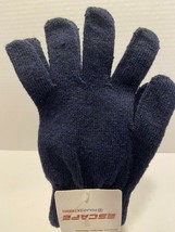 New Polar Extreme Adult Unisex One Size Multi Knit Stretch Magic Gloves Navy - £3.50 GBP