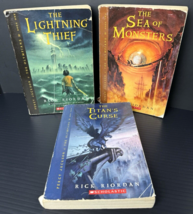 Lot of 3 Percy Jackson Paperback Books 1-3 by Rick Riordan - $9.89