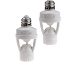 2Pcs Motion Activated Light Sockets, E26/E27 Screw In Add On/Off Motion ... - $29.99