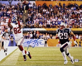 Mario Manningham Signed Autograph N.Y. Giants 11x14 S.B. Photo PSA/DNA Certified - £63.94 GBP