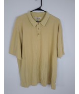 Tommy Bahama Light Green Golf Polo 70% Silk 30% Cotton Blend Size XL - $299.96 MXN