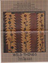 Primitive Pieces by Lynda  Quilt Pattern  Wild Things 60&#39;&#39; x 70&#39;&#39; - £6.30 GBP