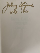 Johnny Lujack signed Notre Dame&#39;s Greatest Coaches book - £78.66 GBP