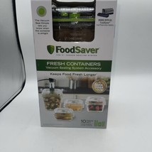 FoodSaver Fresh Containers 10 Piece Set Vacuum Sealing System Accessory NEW - $84.15
