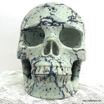 Rare Large Turquoise Crystal Skull Vintage Carving Good Fortune Power In... - $1,200.00