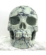 Rare Large Turquoise Crystal Skull Vintage Carving Good Fortune Power In... - $1,200.00