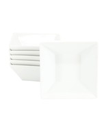 Our Table Simply White 6 Piece 26 Ounce Fine Ceramic Square Soup Bowl Se... - $88.35 CAD