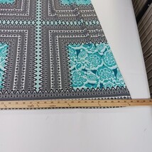 London Style Collection #153031 Women's 16 Green & Black Floral Sleeveless Dress image 7