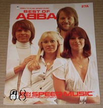 Abba Songbook Best Of Abba Easy Play Speed Music Vintage 1979 Sight &amp; Sound Int. - £27.58 GBP