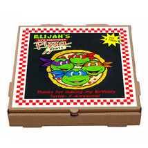 Printable Digital Customized Teenage Mutant Ninja Turtles Pizza Box Label  - $5.00