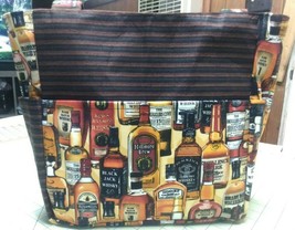 whiskey bottles alcohol tennessee drink shots purse project bag handmade - £29.68 GBP
