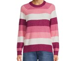 Time and Tru Women&#39;s Super Soft Pullover Sweater Size XL (16/18) Pink St... - $12.86
