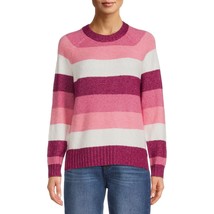 Time and Tru Women&#39;s Super Soft Pullover Sweater Size XL (16/18) Pink St... - £10.25 GBP