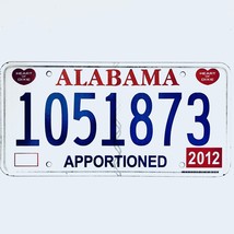 2012 United States Alabama Apportioned Truck License Plate 1051873 - $225.96 MXN