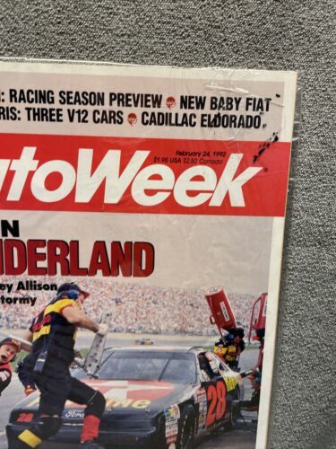 AutoWeek Automobile Magazine February 1992 Ford Davey Allison Daytona 500 KG Item image 2