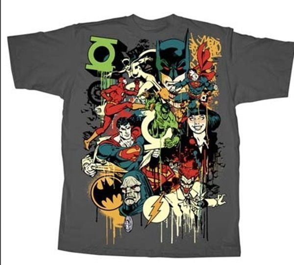 DC Comics Super Heroes, Villains and Logos T-Shirt Small, NEW UNWORN - £13.20 GBP