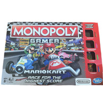 Monopoly Gamer Edition Mario Kart Board Game Complete Hasbro Gaming Nint... - $19.75