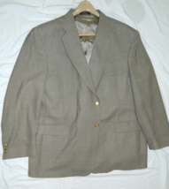 Classic Mens Stafford Brand Medium Brown Suit Jacket size 50R / 48x34 - £14.41 GBP