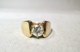 14K Modern Diamond Ring Size 5 3/4 K187 - £1,107.90 GBP