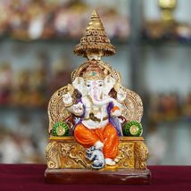 India at Your Doorstep Marble Handmade Ganesh Ji Idol for Home Décor Decorations - £152.55 GBP