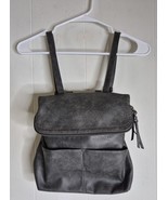 Brown Vegan Leather Backpack Adjustable Purse Pockets Women 12&quot;×12&quot; - $291.31 MXN