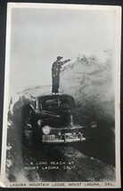 Vintage B&amp;W 1950&#39;s RPPC Postcard - &quot;A Long Reach at Mt. Laguna&quot;  - £2.78 GBP