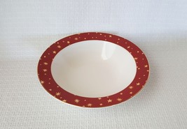 Sakura GALAXY RED Vegetable Serving Bowl with Gold Stars - £15.59 GBP