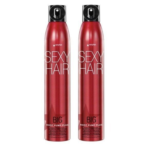 Primary image for 2 Pack Sexy Hair Big Root Pump Plus Humidity Resistant Volumizing Spray Mousse