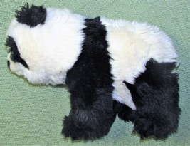 11&quot; Panda Bear Cub Plush K&amp;M International Stuffed Animal Black White Furry Toy - £7.43 GBP