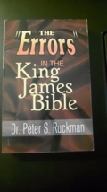 The &quot;errors&quot; in the King James Bible - Dr. Peter Ruckman - £25.90 GBP