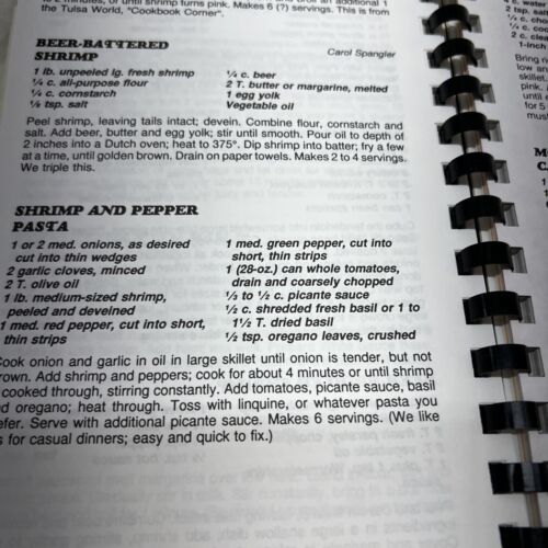 Vintage Cookbook Church Cook Book Spiral First Lutheran Tahlequah OK Candy Pies Item image 5