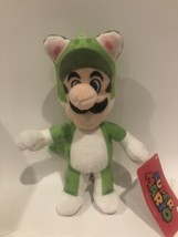 Super Mario World - Luigi Green Cat Suit Plush 8” Nintendo Stuffed Animal New - £13.28 GBP