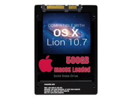 macOS Mac OS X 10.7 Lion Preloaded on 500GB Solid State Drive - £54.66 GBP