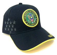 Black Us United States Army Strong Logo Hat Cap Curved Bill Adjustable Retro Usa - £8.22 GBP