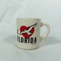 I Love Florida Cup A Gift Corp Coffee Cup Sea Gull Heart Graphic - £14.70 GBP