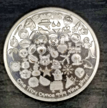 Collectable Snowman Emoji Round - 1 oz Fine Silver - 2nd in Series: FREE SHIPPIN - £33.08 GBP
