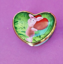 Pooh Friends 2004 Enesco Heart Lidded Box"Big Hearts Come In Small Packages" - £21.07 GBP