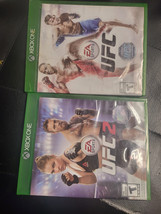 Lot Of 2 :Ufc+ Ufc 2 ( Xbox One, 2017) COMPLETE/ Case Shows Wears - £7.09 GBP