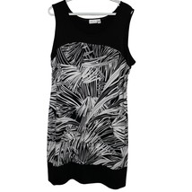 Kim Rogers Women&#39;s Black White Printed Sleeveless Dress Size XL - $18.70
