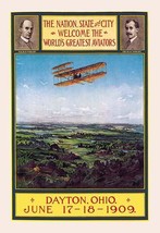 Dayton, Ohio Welcomes the Wright Brothers 20 x 30 Poster - £20.89 GBP