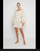 Arianne Elmy Dress Womens Floral large Organza Good Luck Mini Oversize $435 - $372.21