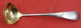 Old English by Birks Sterling Silver Sauce Ladle gold wash 3-lobed 5&quot; - £62.37 GBP