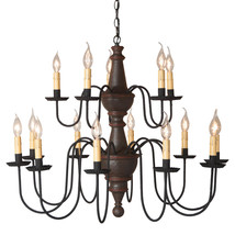 Harrison Two Tier Chand. in Espresso with Salem Brick - £778.45 GBP