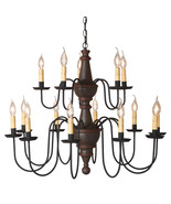 Harrison Two Tier Chand. in Espresso with Salem Brick - £778.47 GBP